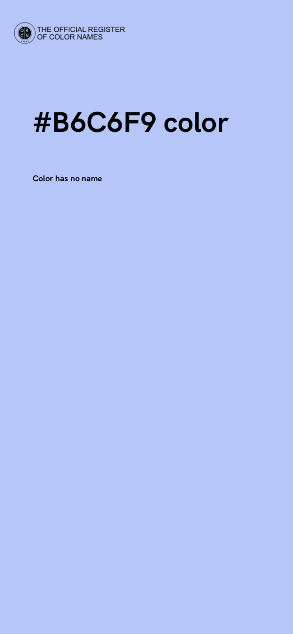 #B6C6F9 color image