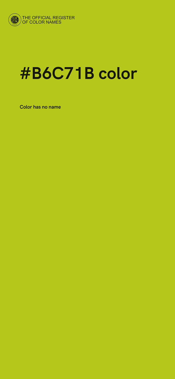 #B6C71B color image