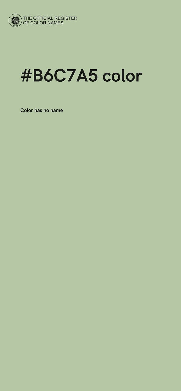 #B6C7A5 color image
