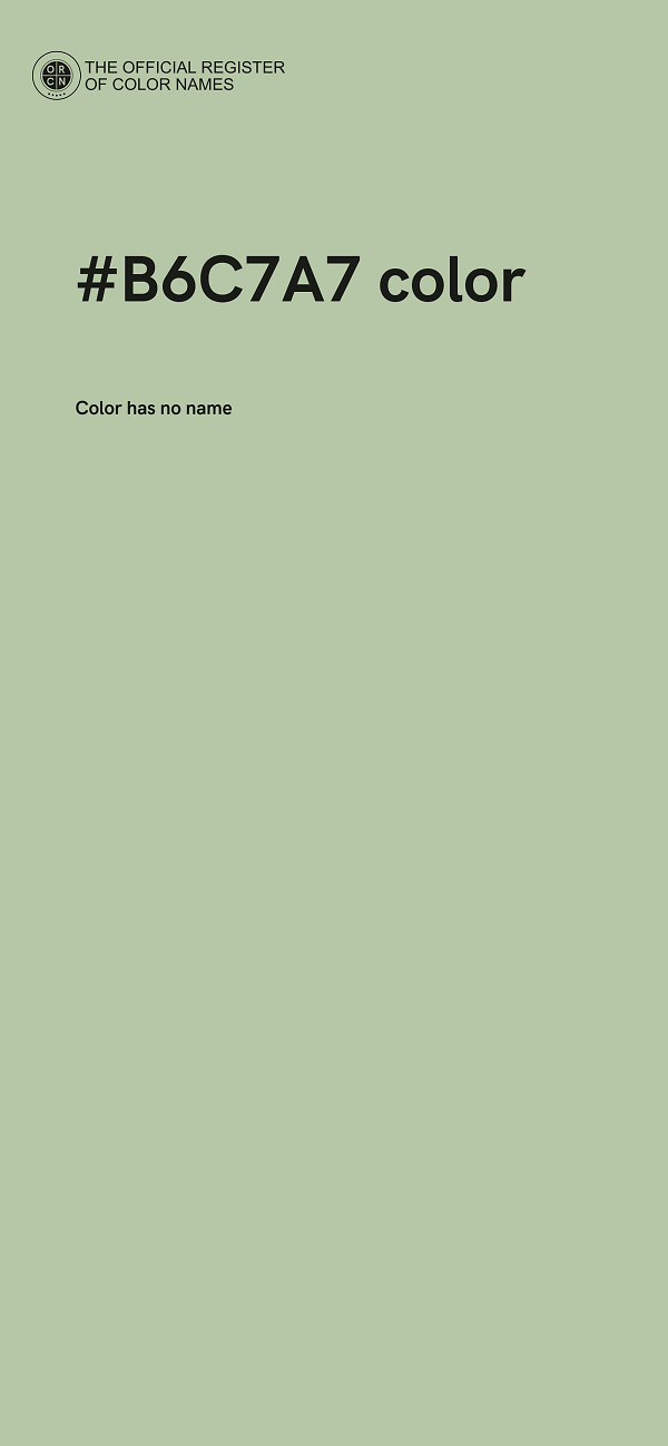 #B6C7A7 color image