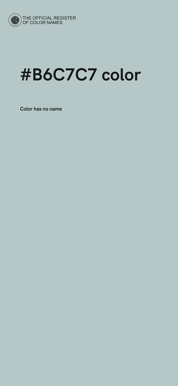 #B6C7C7 color image
