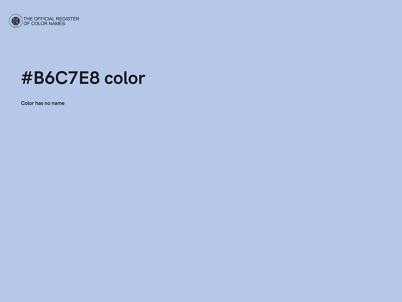 #B6C7E8 color image