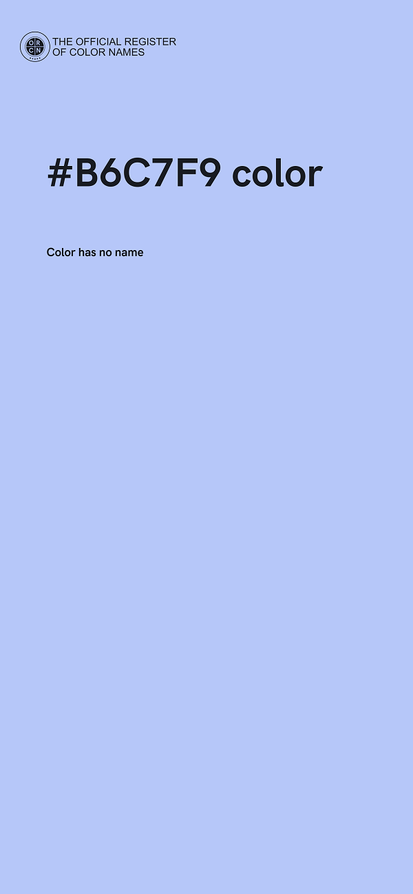 #B6C7F9 color image