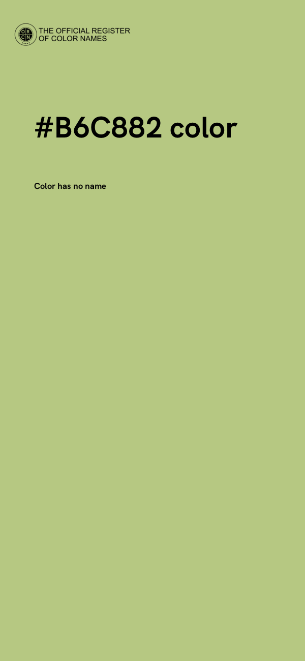 #B6C882 color image