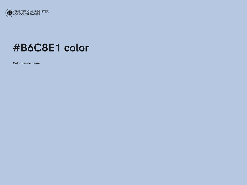 #B6C8E1 color image