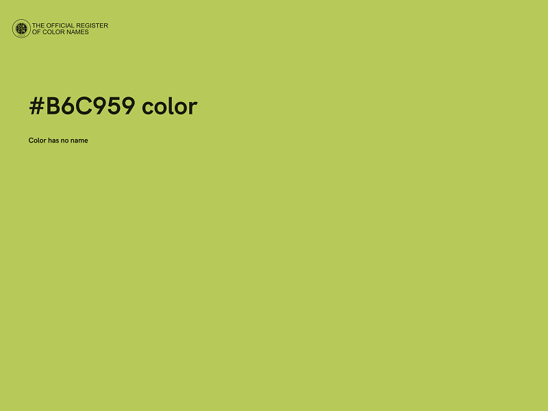 #B6C959 color image