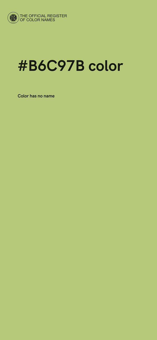 #B6C97B color image