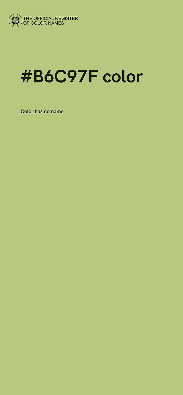 #B6C97F color image