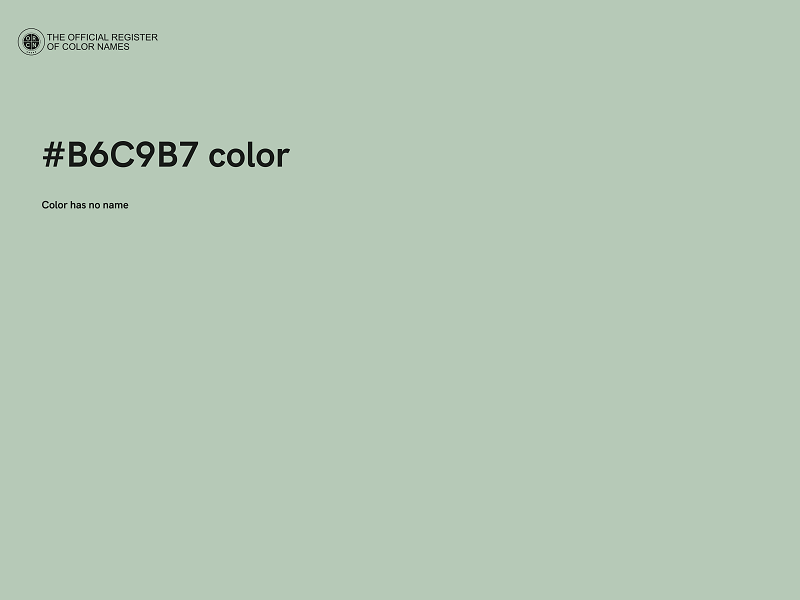 #B6C9B7 color image