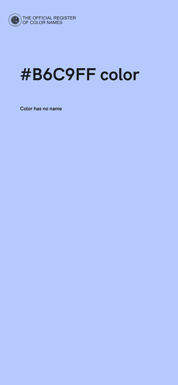 #B6C9FF color image