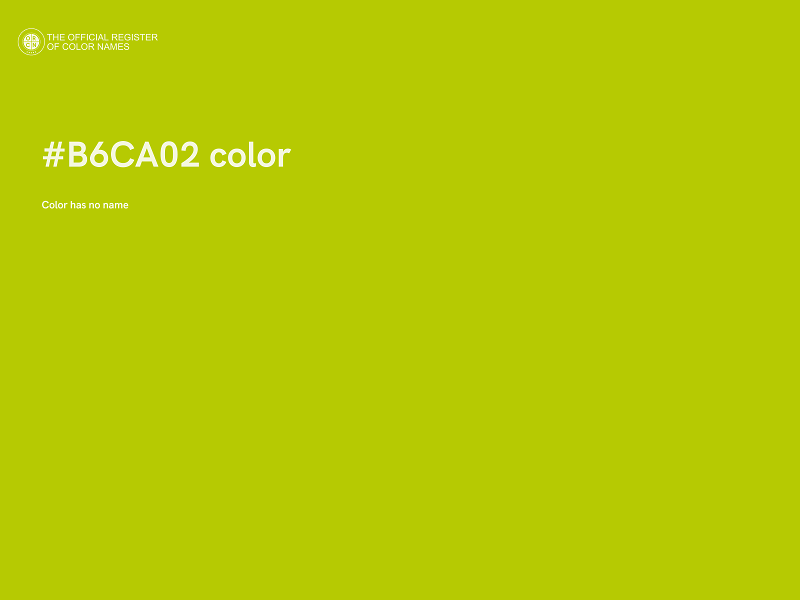 #B6CA02 color image