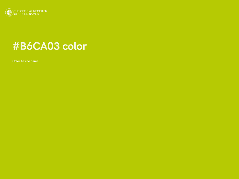 #B6CA03 color image