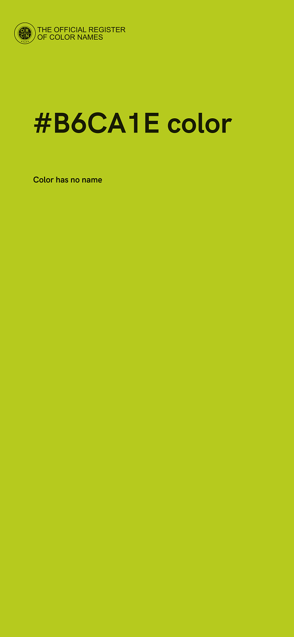 #B6CA1E color image