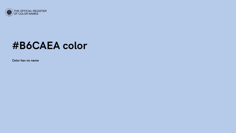 #B6CAEA color image