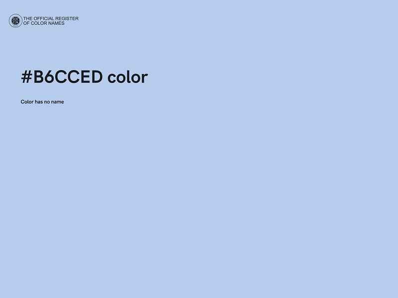 #B6CCED color image