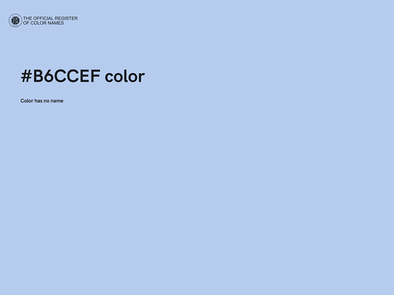 #B6CCEF color image