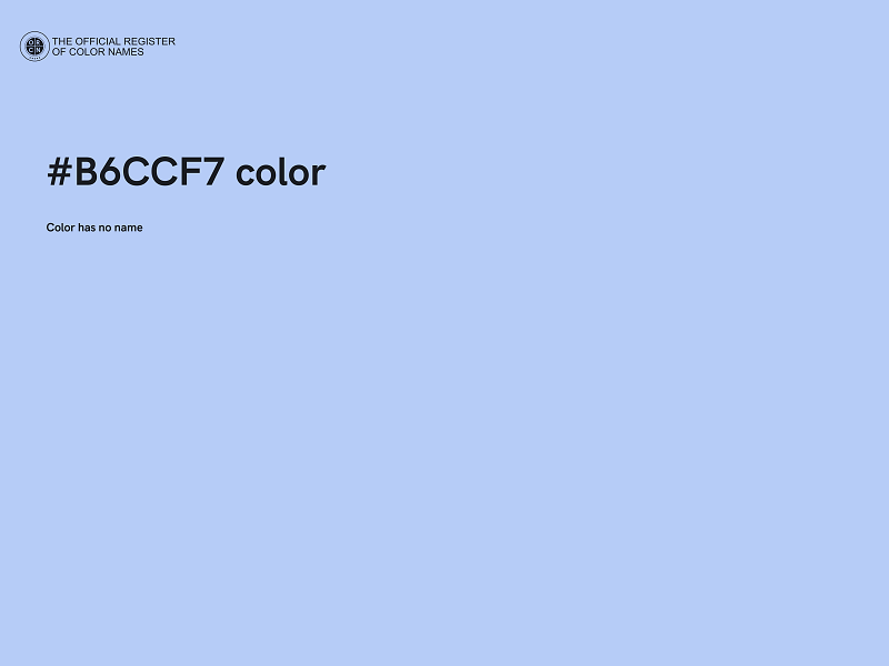 #B6CCF7 color image