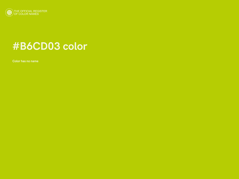 #B6CD03 color image