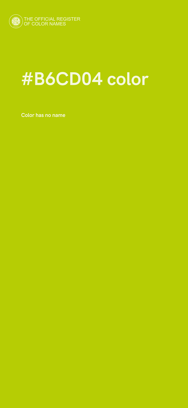#B6CD04 color image