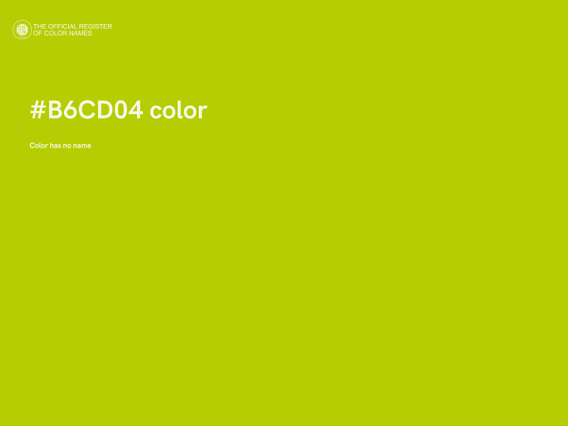 #B6CD04 color image