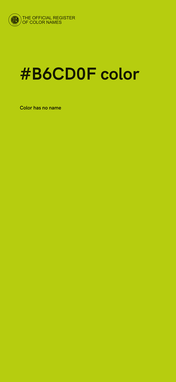 #B6CD0F color image