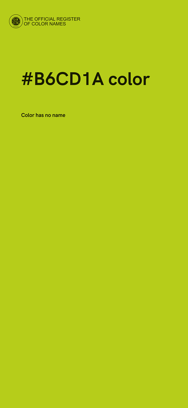 #B6CD1A color image