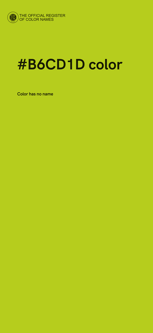 #B6CD1D color image