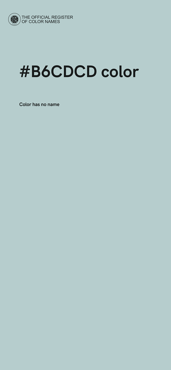 #B6CDCD color image
