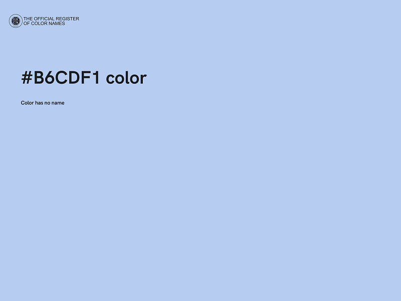 #B6CDF1 color image