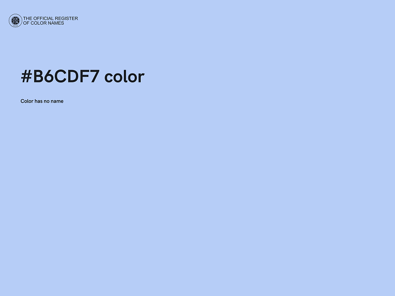#B6CDF7 color image