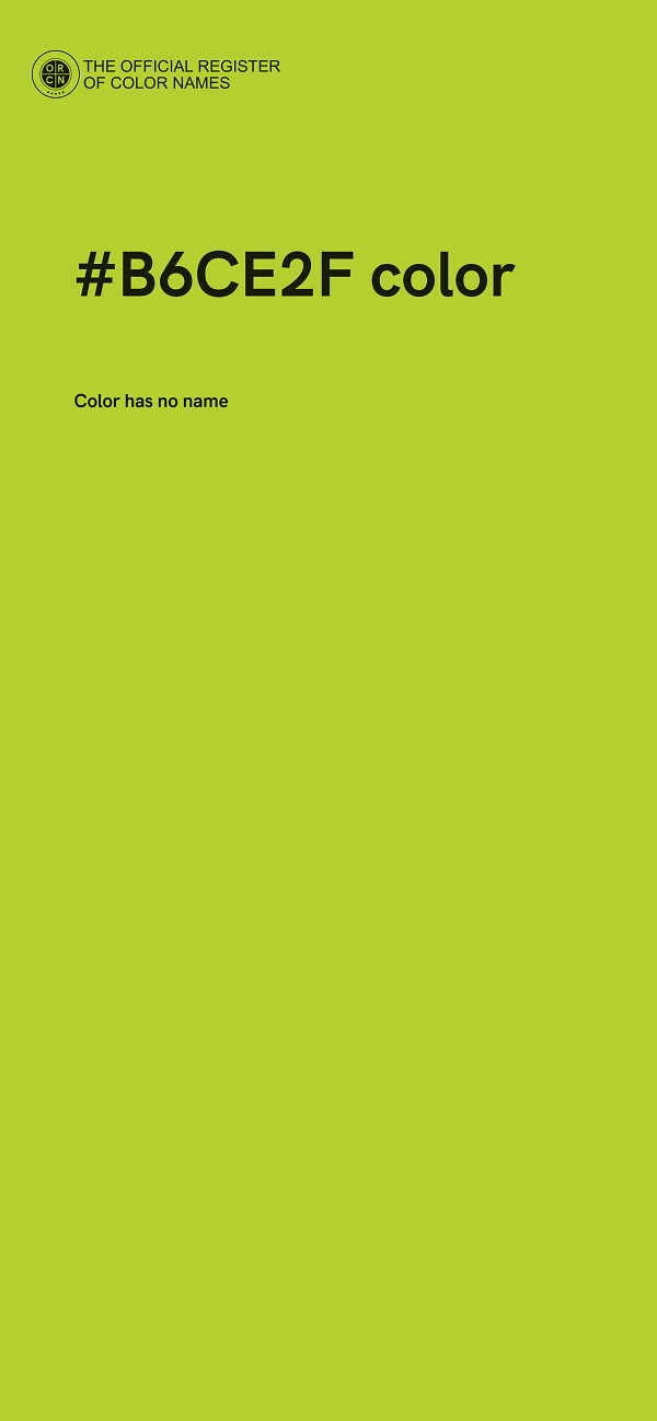 #B6CE2F color image