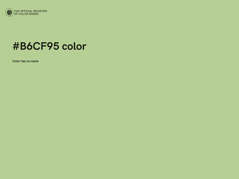 #B6CF95 color image