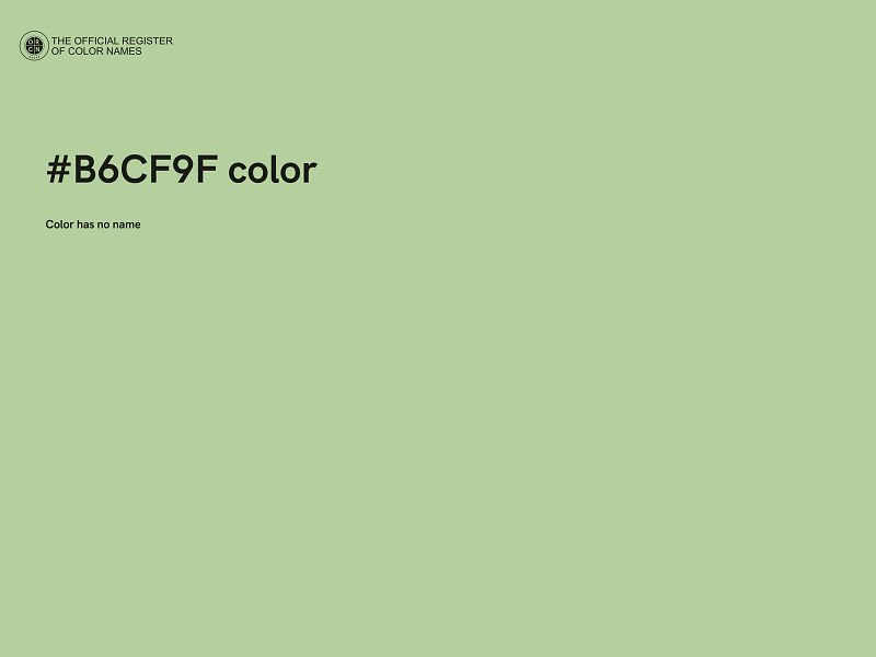 #B6CF9F color image