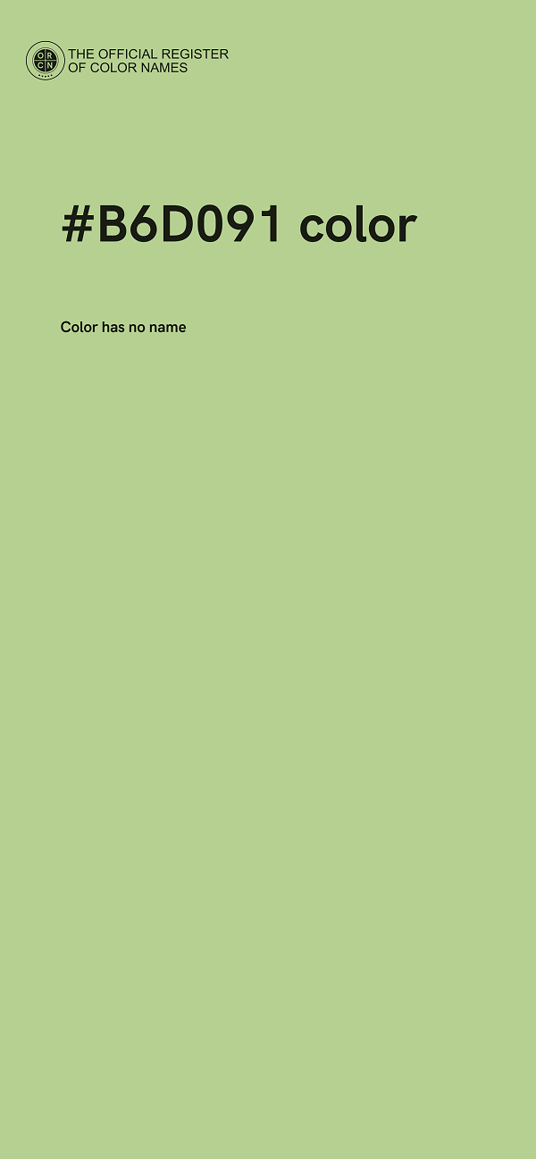 #B6D091 color image