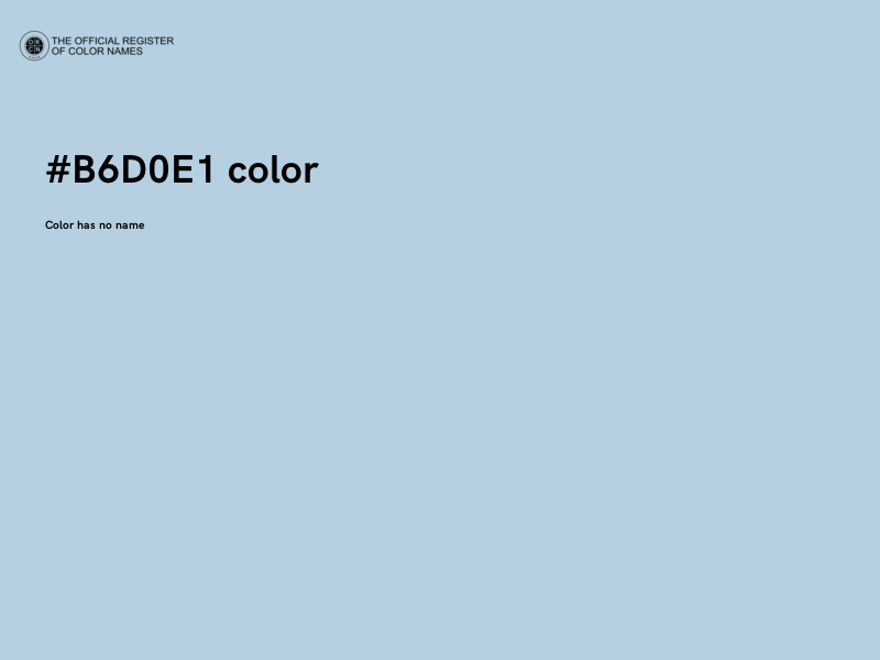 #B6D0E1 color image