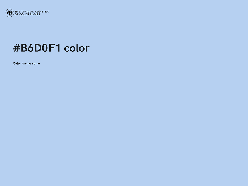 #B6D0F1 color image