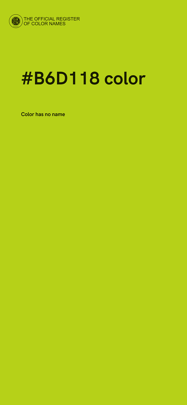 #B6D118 color image