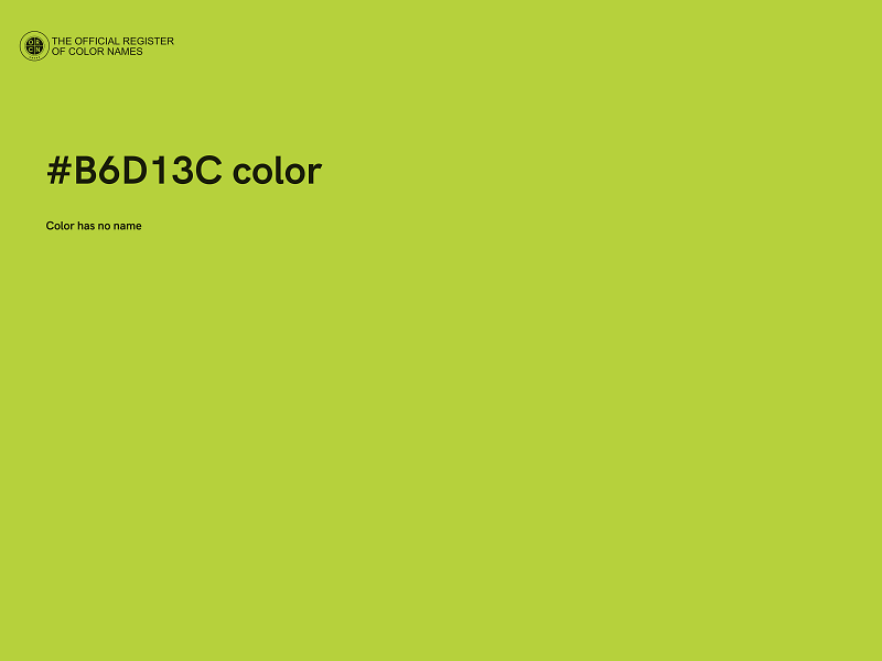 #B6D13C color image