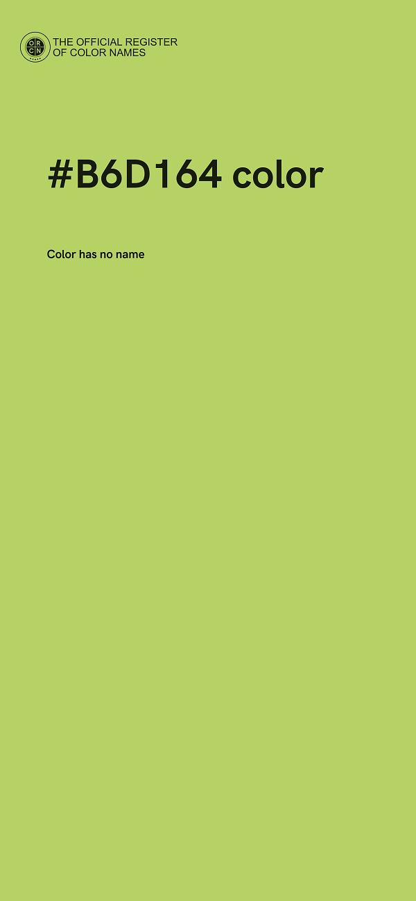 #B6D164 color image