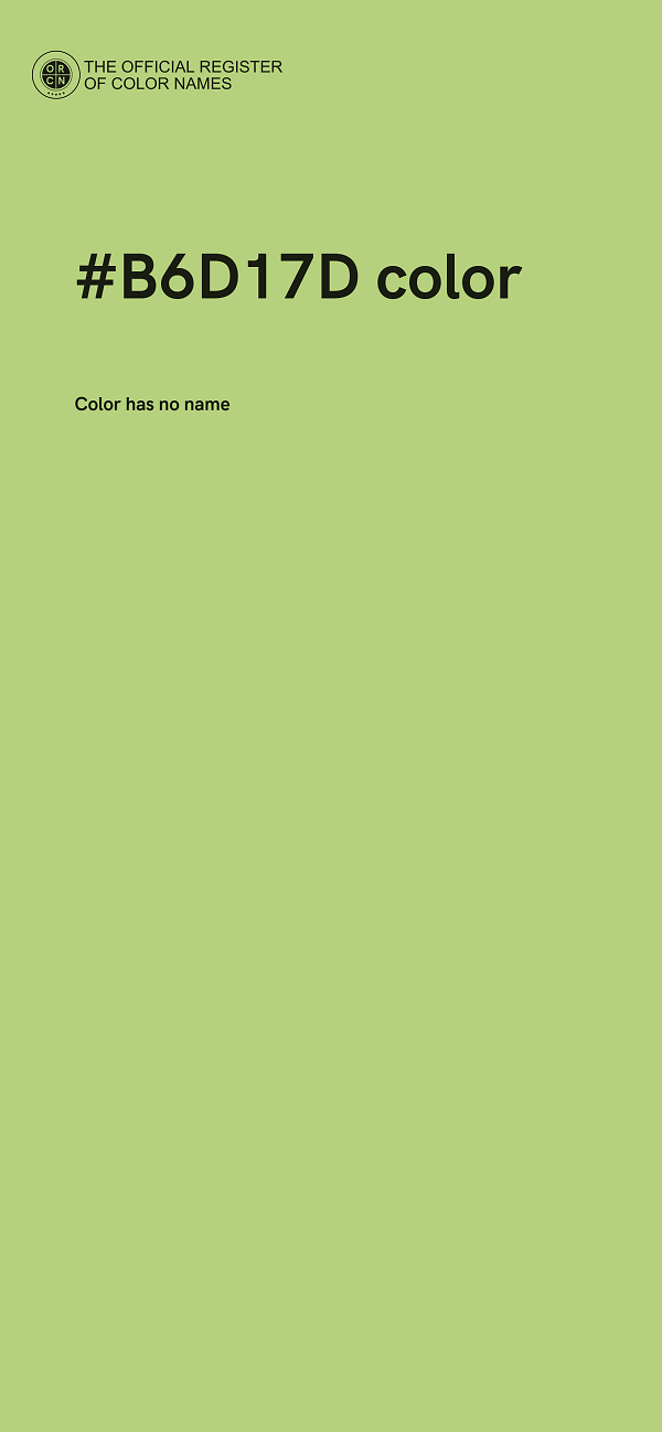#B6D17D color image