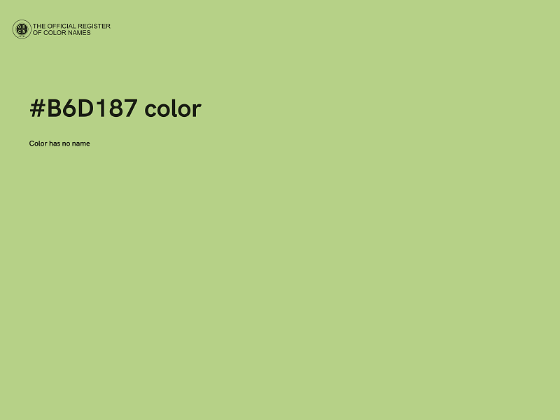 #B6D187 color image