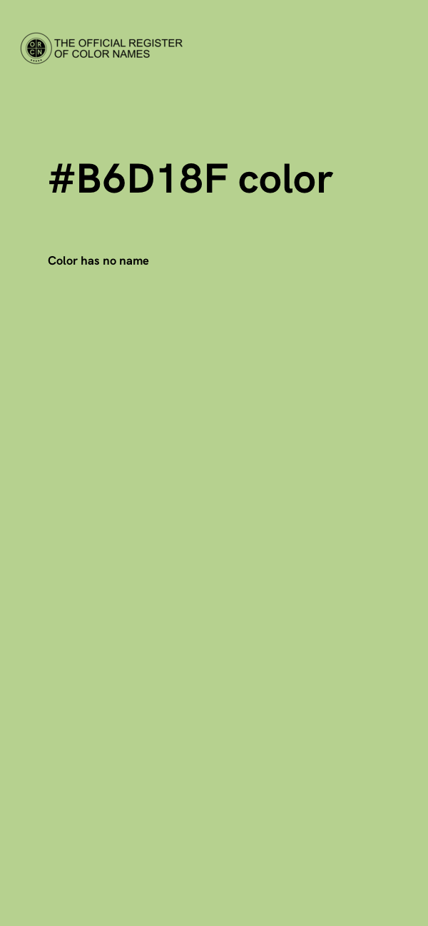 #B6D18F color image