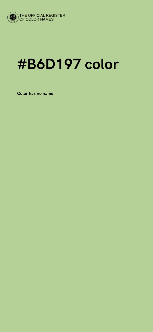 #B6D197 color image