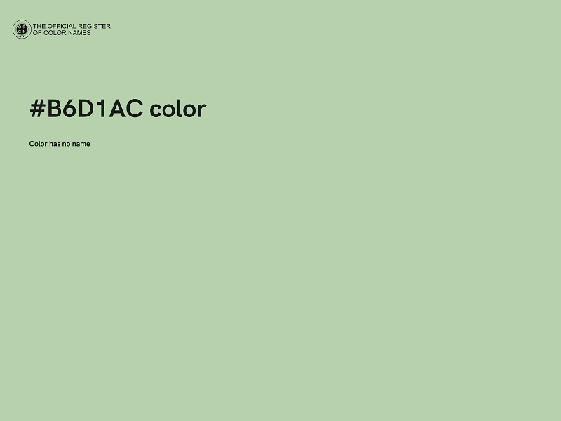 #B6D1AC color image