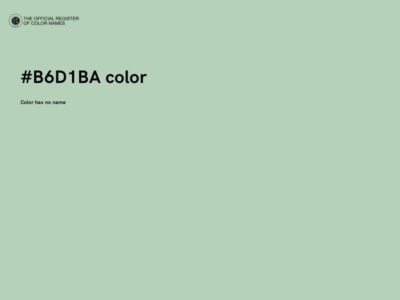 #B6D1BA color image