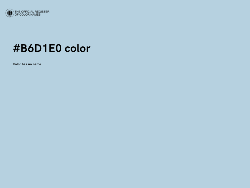 #B6D1E0 color image