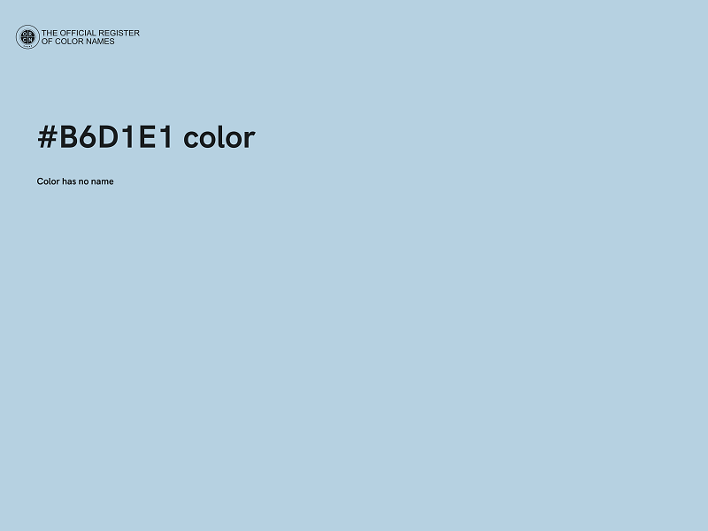 #B6D1E1 color image