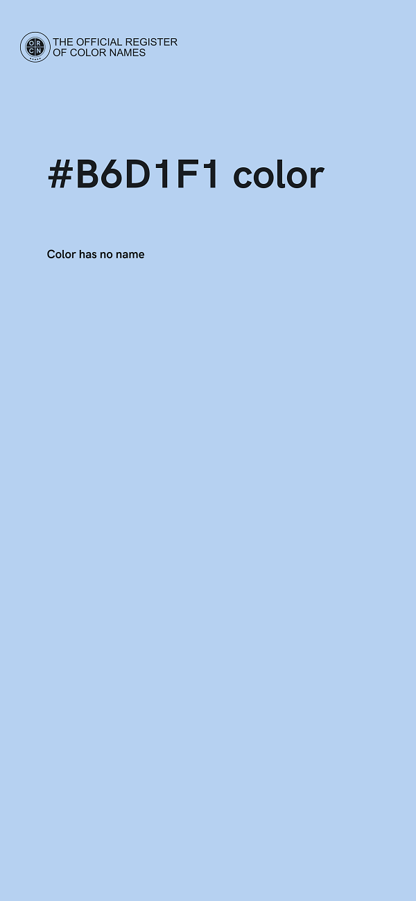 #B6D1F1 color image