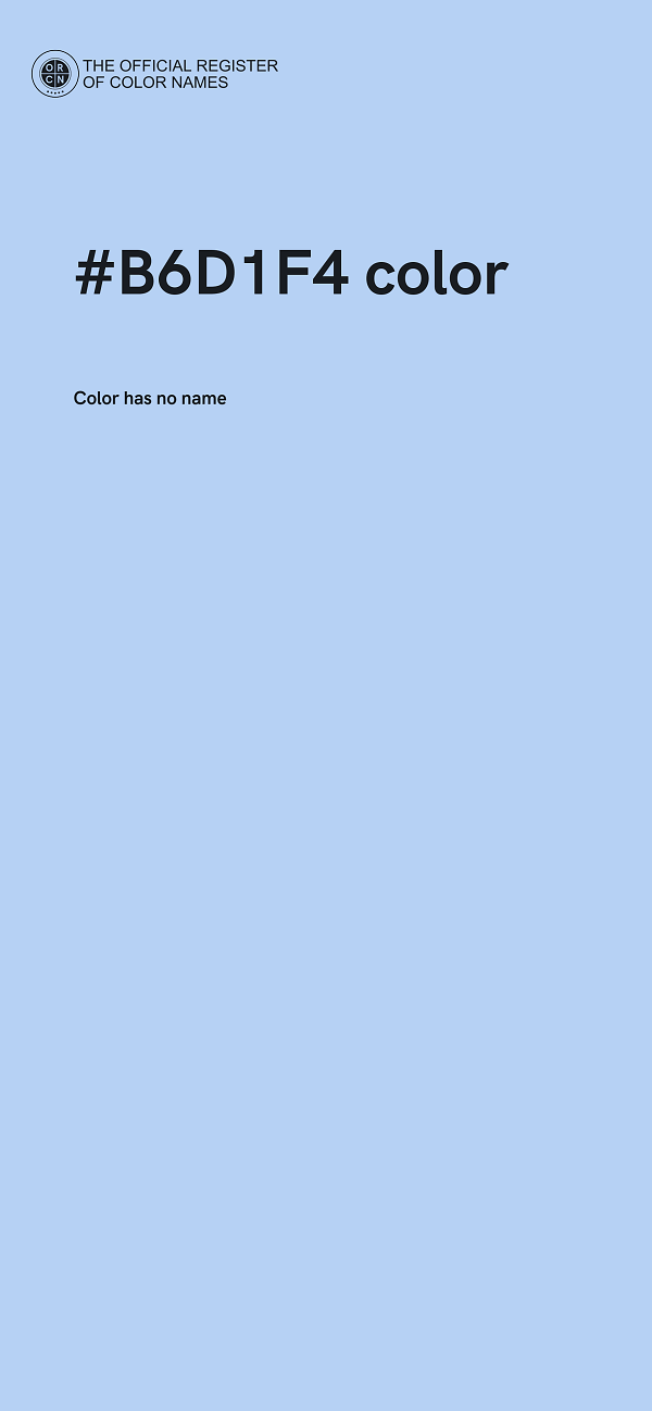 #B6D1F4 color image