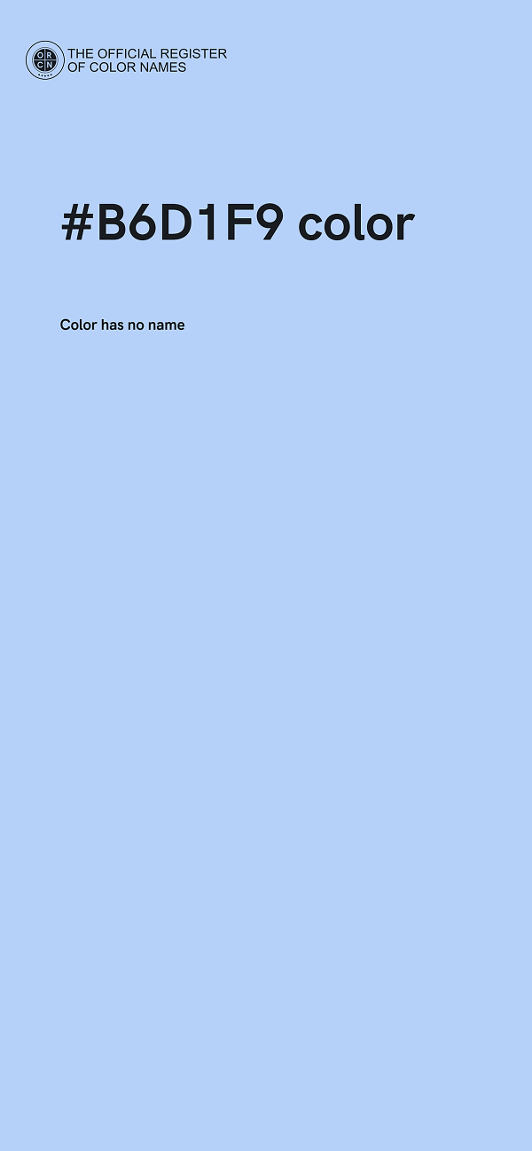 #B6D1F9 color image